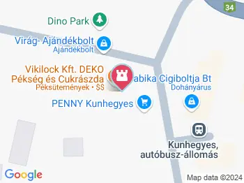 Meseerdő játszótér Kunhegyes a térképen