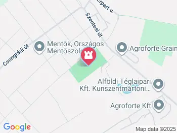 Alsó-temetői kápolna Kunszentmárton a térképen