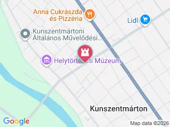 Felső-temetői kápolna Kunszentmárton a térképen