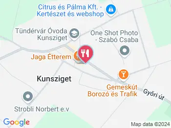Jaga Étterem Kunsziget a térképen