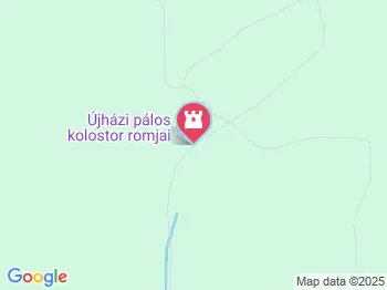 Pálos Kolostorrom Kurityán a térképen