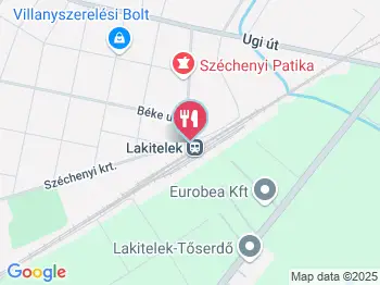 Bacchus Borozó Lakitelek a térképen