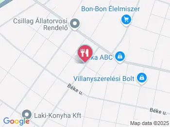 PizzaBox Lakitelek a térképen