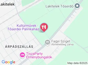 Tőserdei Pálinkaház Étterem Lakitelek a térképen