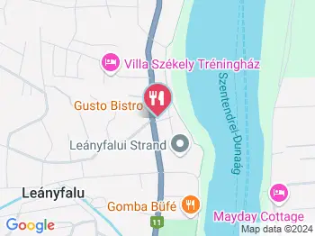 Gusto Bistro Leányfalu a térképen