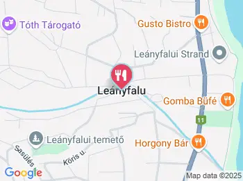 Hableány Étterem Leányfalu a térképen