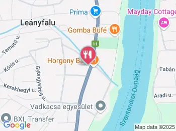 Hársfa Étterem Leányfalu a térképen