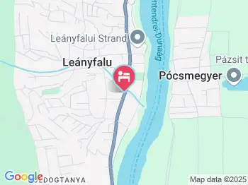 Hársfa Panzió Leányfalu a térképen