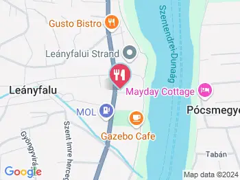 Heim Sütöde Leányfalu a térképen