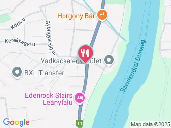 Horváth Cukrászda Leányfalu a térképen