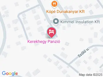 Kerekhegy Vendégház Leányfalu a térképen