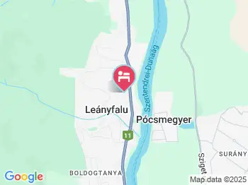 Villa Székely Leányfalu a térképen