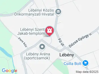 Szent Jakab Látogatóközpont Lébény a térképen