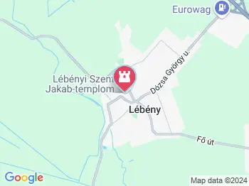 Szent Jakab templom Lébény a térképen