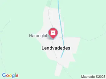 Harangláb Lendvadedes a térképen
