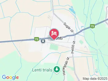 Bundics Apartmanházak Lenti a térképen