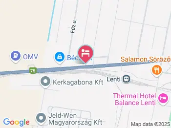 Hotel Zéta Lenti a térképen