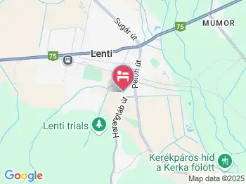 Vadvirág Panzió Lenti a térképen