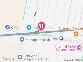 Zéta Hotel Étterme Lenti a térképen