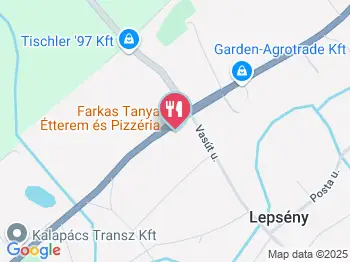 Farkas Tanya Étterem és Pizzéria Lepsény a térképen