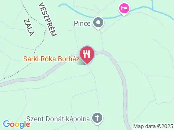 Sarki Róka Borház Lesencefalu a térképen