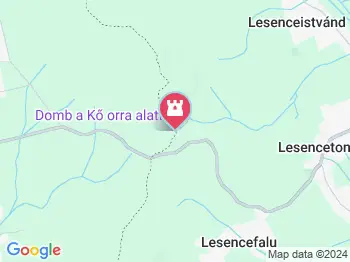 Kő Orra kilátóhely Lesenceistvánd a térképen