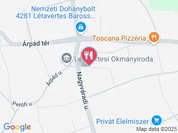 Korona Presszó Létavértes a térképen