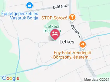 Boglárka Vendégház Letkés a térképen