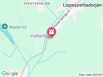 Vadfarm Lispeszentadorján a térképen