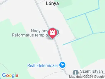Református templom Lónya a térképen