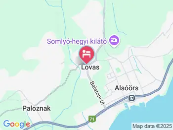 Kemenes Ökopanzió Lovas a térképen