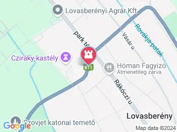 Magyar katonai temető Lovasberény a térképen