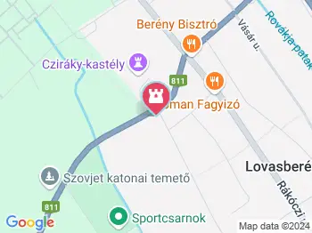 Trianon emlékmű Lovasberény a térképen