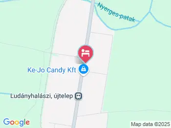 Kelemen Vendégház Ludányhalászi a térképen