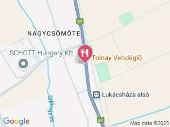 Tolnay Vendéglő Lukácsháza a térképen