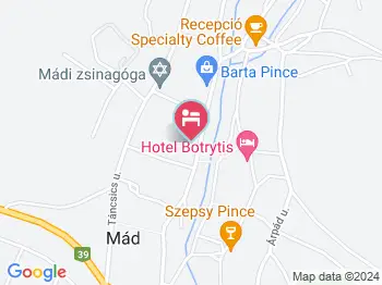 Demetervin Mád a térképen