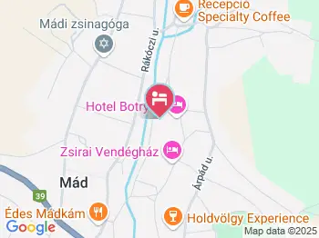 Hotel Botrytis Mád a térképen