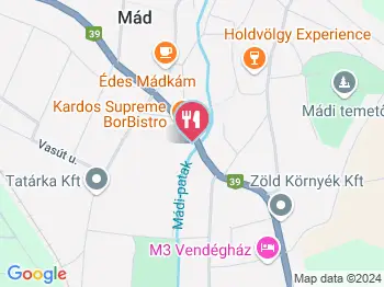 Kardos Supreme BorBistro Mád a térképen