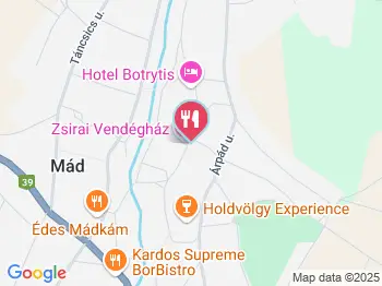 Mádi Udvarház Mád a térképen