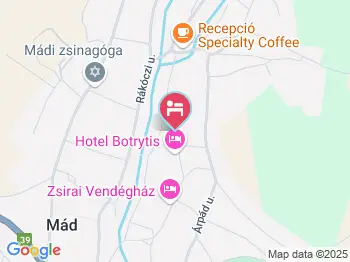 Napudvar Vendégház Mád a térképen