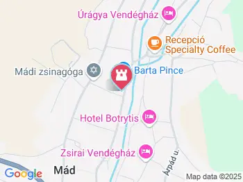 Rabbiház Mád a térképen