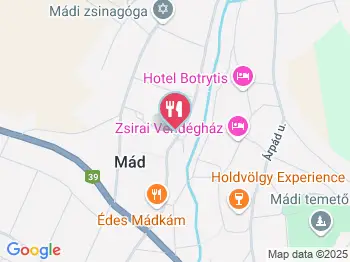 Royal Tokaji Borászati Zrt. Mád a térképen