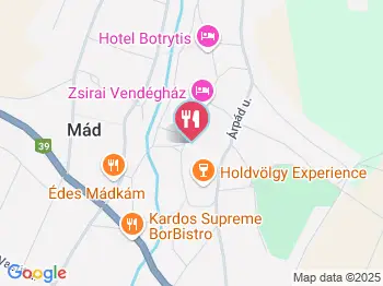 Szepsy Pince Mád a térképen