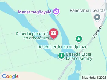 Deseda Arborétum, Pihenő és Kalandpark Magyaregres a térképen