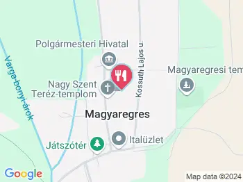 Italbolt Magyaregres a térképen