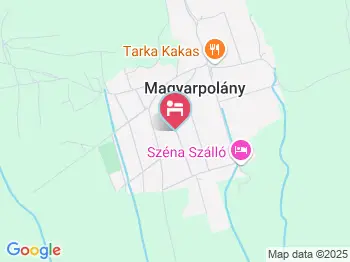 Harangláb Vendégház Magyarpolány a térképen