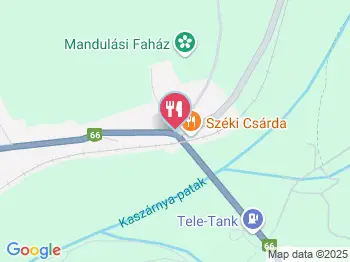 Széki Csárda Magyarszék a térképen