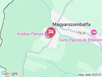 Kosbor Panzió Magyarszombatfa a térképen