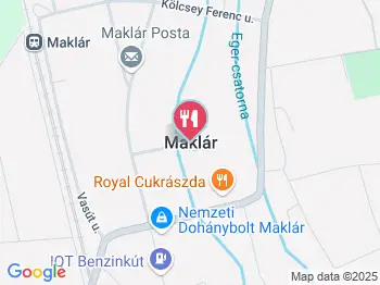 Stühmer Mintabolt & Cukrászda Maklár a térképen