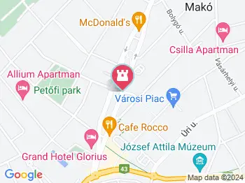 Arany gömb ivókút Makó a térképen